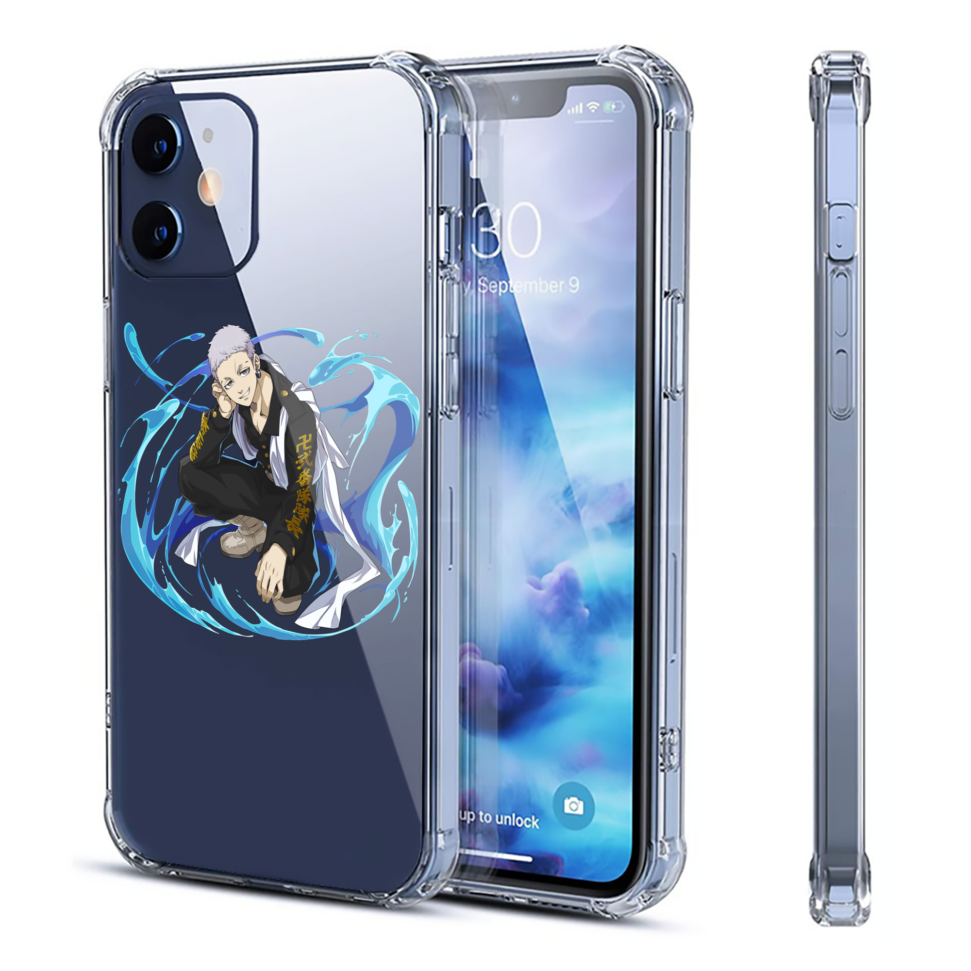 （画像用） 東京リベンジャーズ Tokyo Revengers 【iPhone 12シリーズ対応】透明スマホケース（クリアソフトケース）